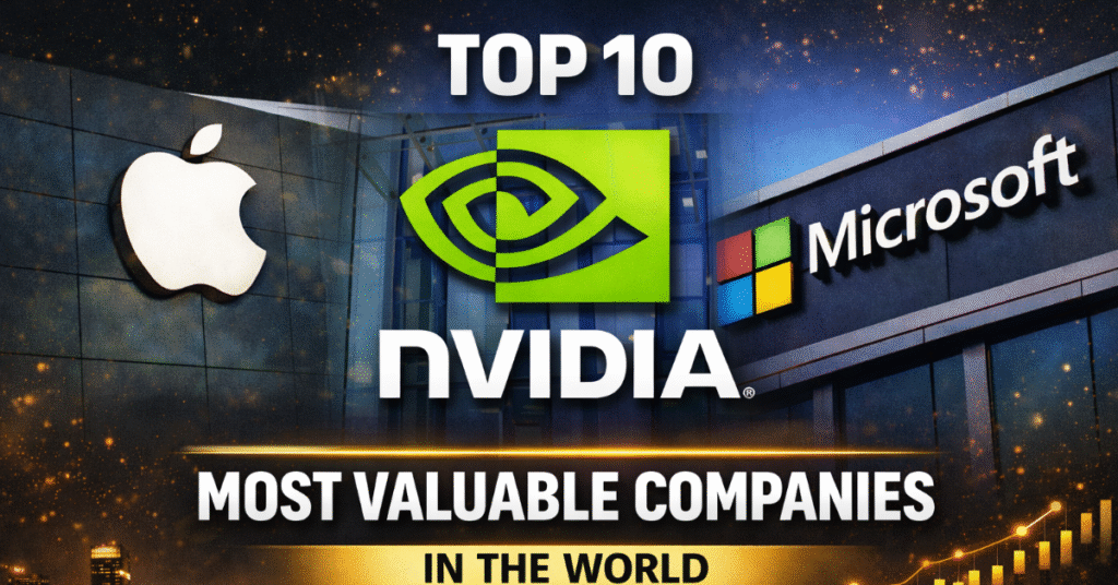 Top 10 Most Valuable Companies in the World 2025: Nvidia Tops Apple and Microsoft, India’s Biggest Firm Slips to #74