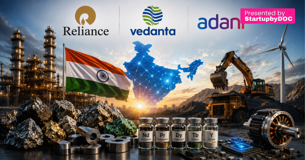 Reliance, Adani, Vedanta Join India’s Rare Earth Push